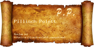 Pillisch Polett névjegykártya